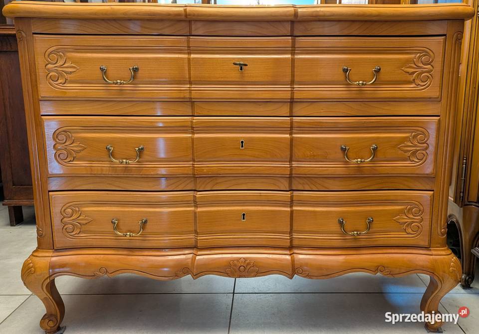 Piękna komoda ludwikowska czereśniasklep Dąbrowa Dąbrowa Górnicza