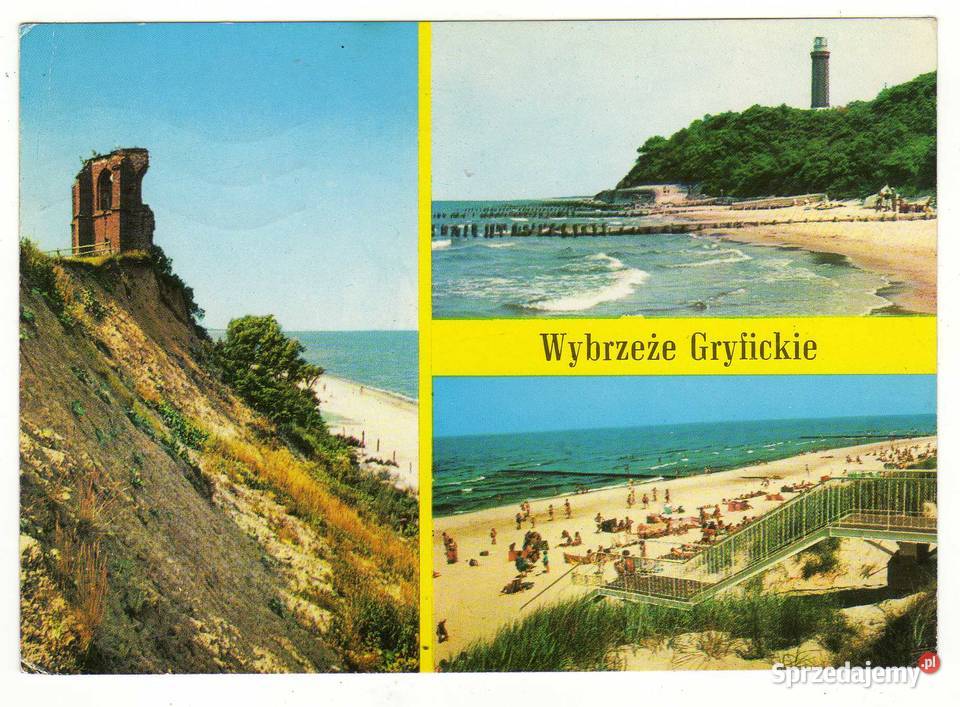 WYBRZEŻE GRYFICKIE 2 POCZTÓWKA WIELOWIDOKOWA sprzedam