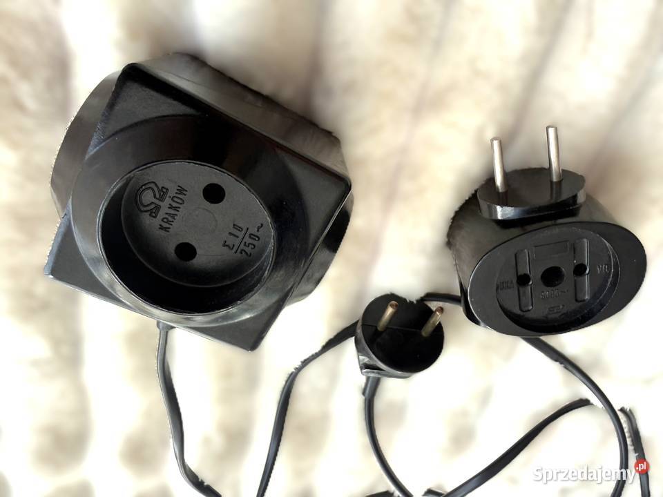 Stary z czasów PRL bakelitowy przedłużacz stan Gdańsk