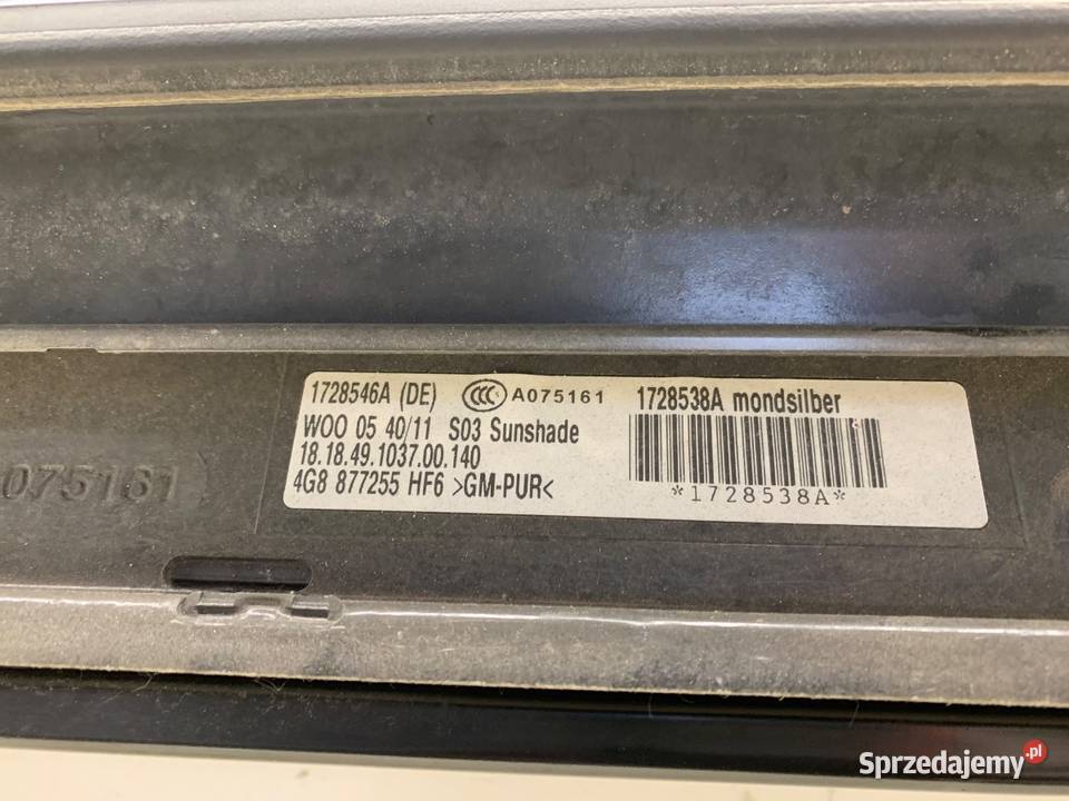 SZYBERDACH AUDI A6 C7 SedanLimuzyna 1018 osobowe sprzedam