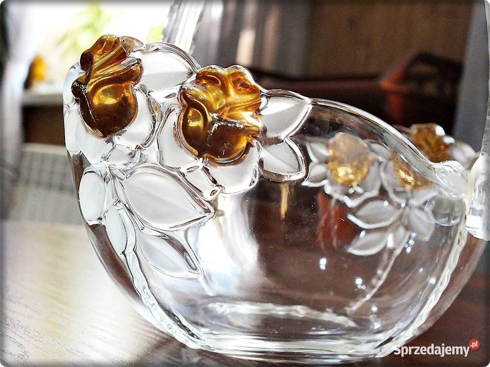Koszyk Szklany Walter Glas Misa z dekoracją lubuskie Żary