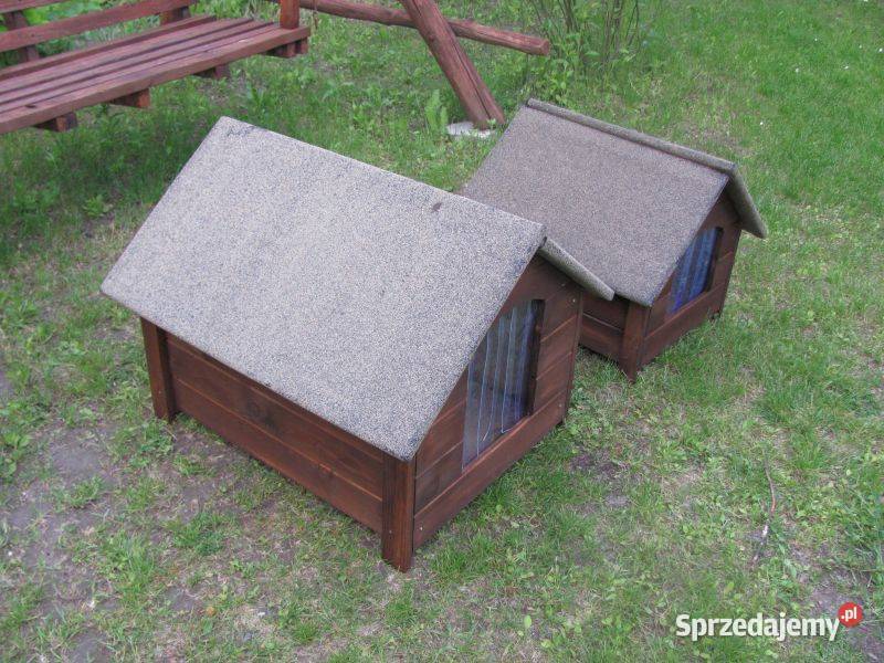 buda psa ocieplana drewniana nowa mała