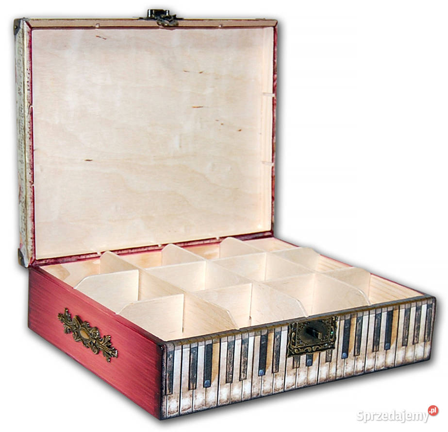 HERBACIARKA pudełko drewniane 12przegród RÓŻE Bydgoszcz sprzedam