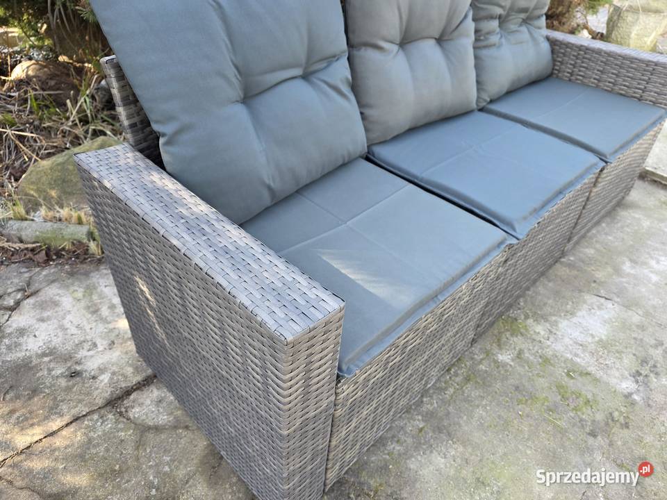 Sofa ogrodowa z poduszkami 3osobowa odcienie Wschowa sprzedam