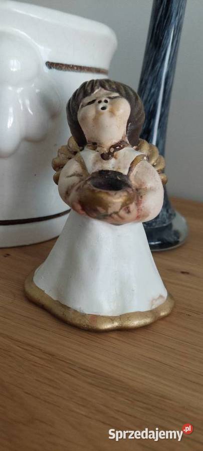 Ceramiczny Aniołek Świecznik THUN Bozner Angel Mirosławiec