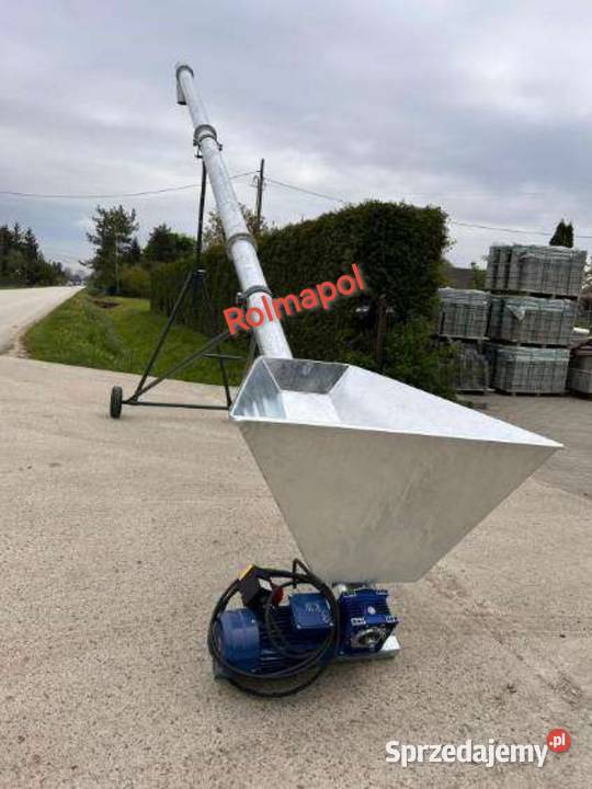 Przenośnik ślimakowy do zboża nieuszkodzony Taśmociągi i podajniki Siemiatycze