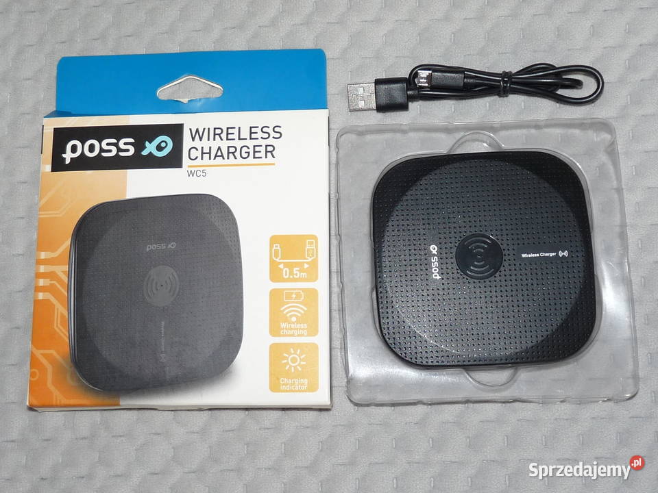 Ładowarka indukcyjna POSS 5V 08A micro USB Kraków sprzedam