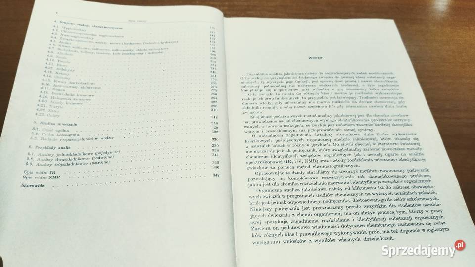 Organiczna analiza jakościowa Jerzy Woliński i chemia Gdańsk