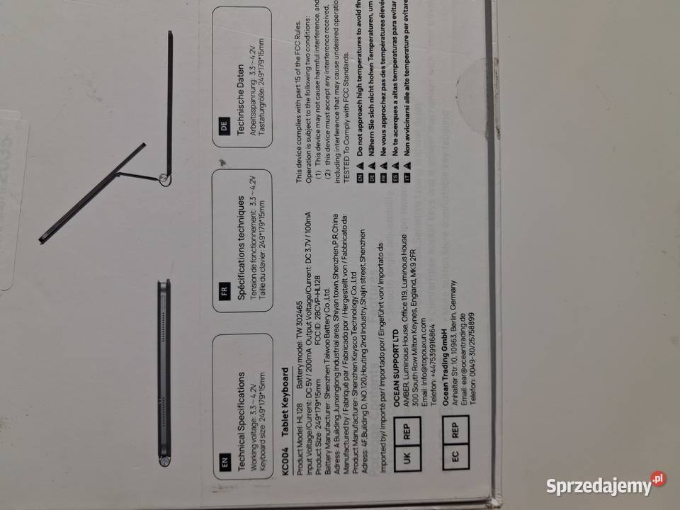 Etui z klawiaturą do iPad KC 004 śląskie Częstochowa sprzedam