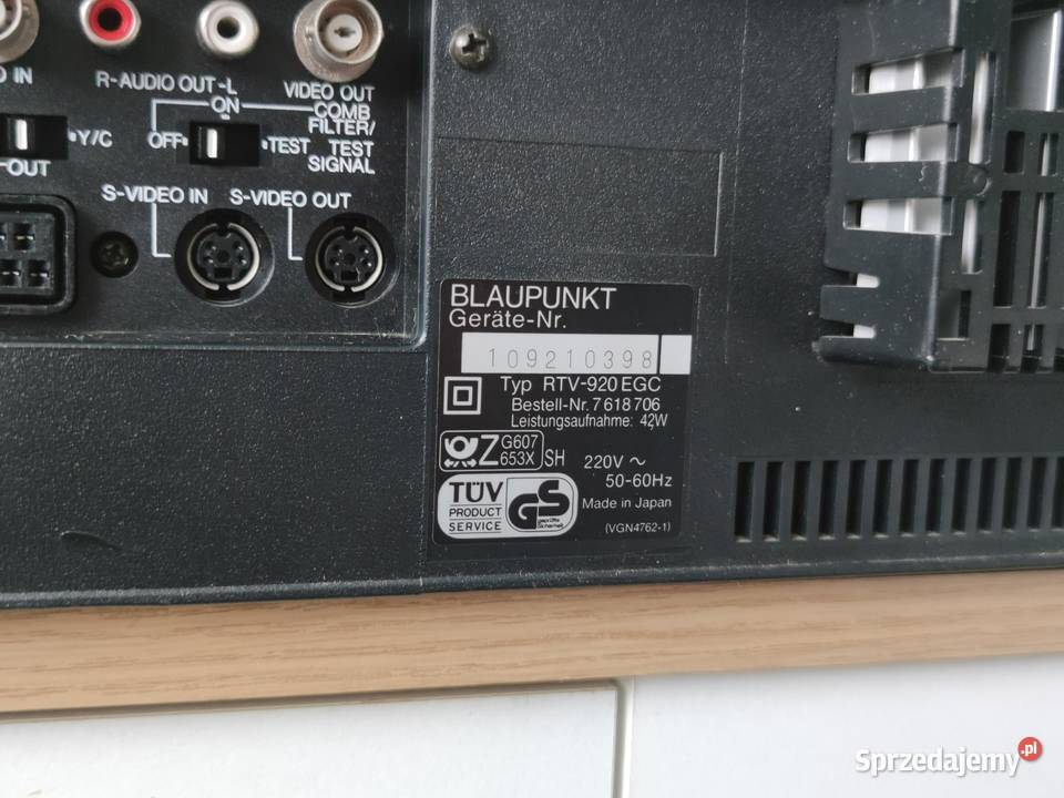 Blaupunkt RTV920Panasonic NVFS100 HiFi SVHS Magnetowidy Świdwin sprzedam