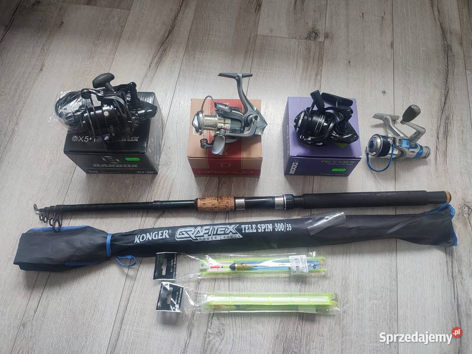 Wędka kołowrotek akcesoria wędkarskie nowe Katowice