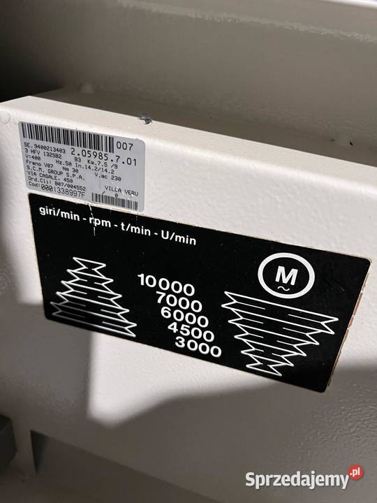 Frezarka dolnowrzecionowa SCM T130E małopolskie Juszczyn