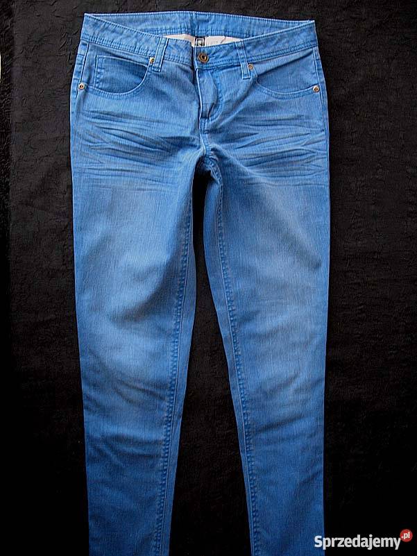 NOWE SPODNIE JEANS DŻINS DAMSKIE 36 S biodra 92 Spodnie Siedlce