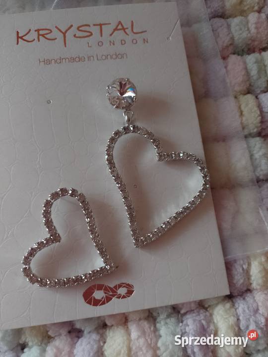 Wytworne Kolczyki ślubne z Londynu w etuiNOWE Dodatki Kraków