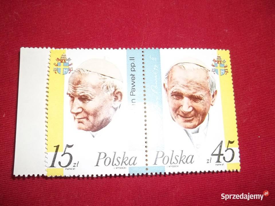 Znaczek pocztowy z papieżem Janem Pawłem II