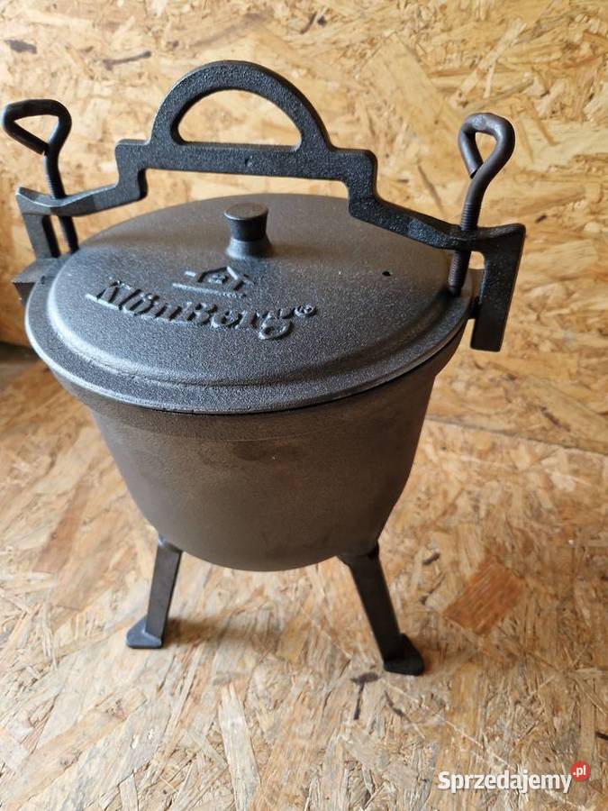 Kociołek stojący żeliwny garnek KlonBerg 8 l wielkopolskie Głogowa