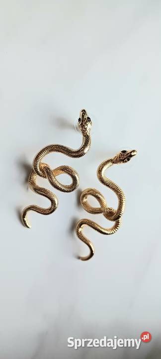 Kolczyki węże Ostrowąs sprzedam