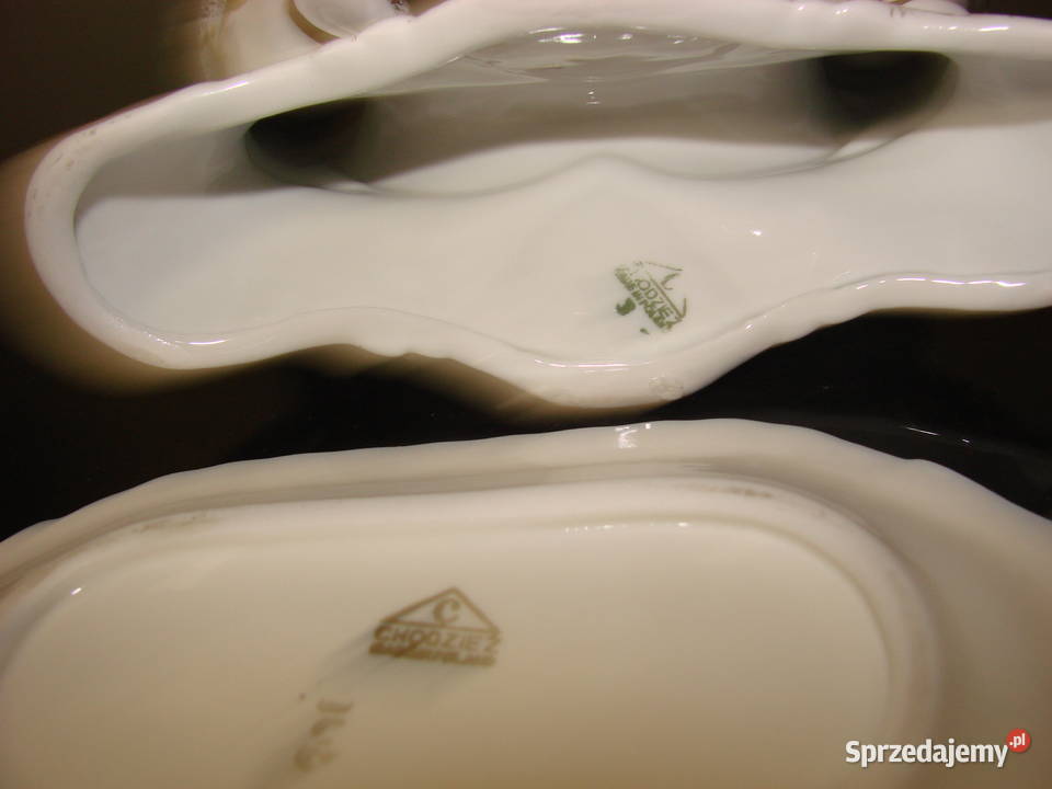 Chodzież świecznik półmisek Porcelana i szkło Pruszcz Gdański