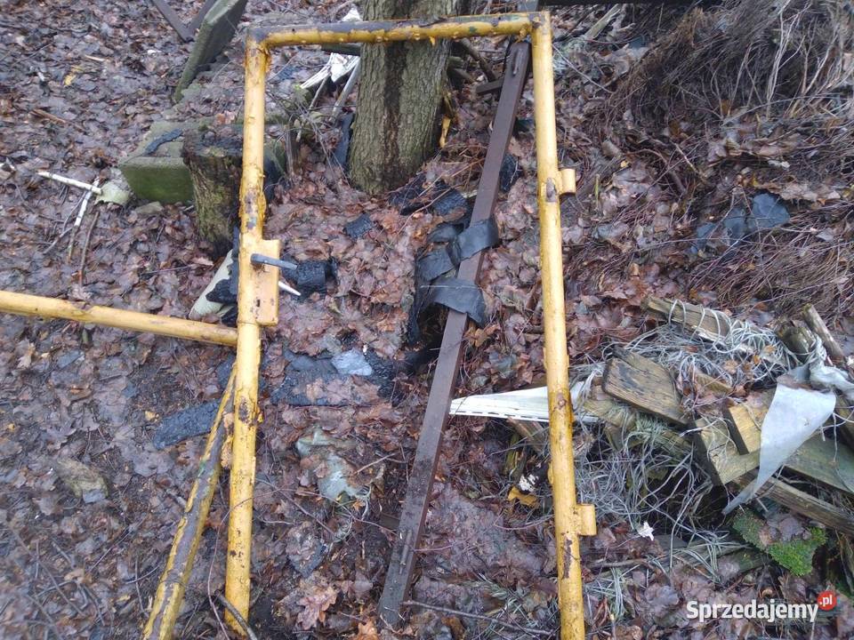 Brama rama dwuskrzydłowa z furtką PRL 160 x 400 łódzkie Łódź