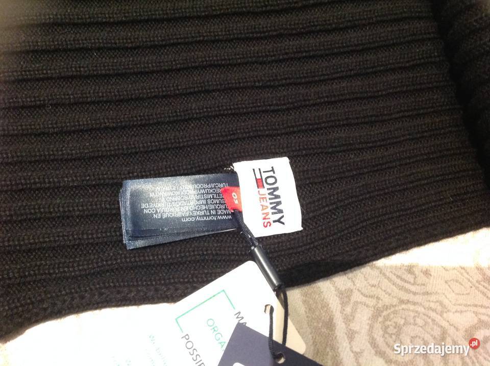 Ciepły Długi Szalik Szal TOMMY HILFIGER JEANS Nowa Sól
