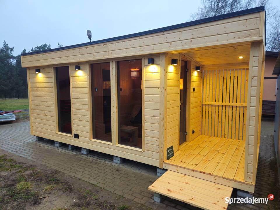 Sauna ogrodowa Premium izolowana z Przedsionkiem mazowieckie