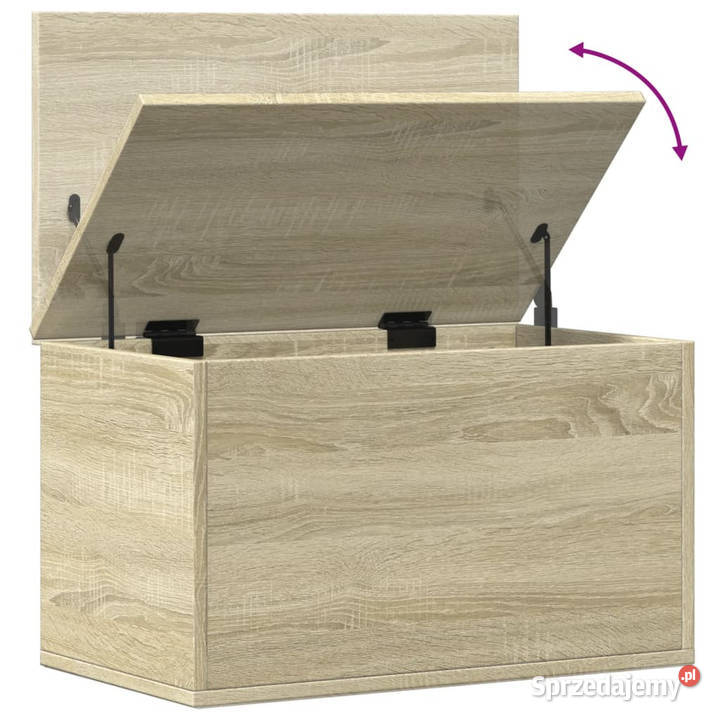 Skrzynia dąb sonoma 60x35x35 materiał