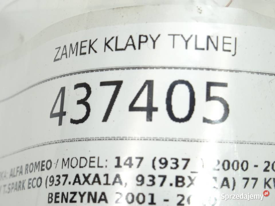 ZAMEK KLAPY TYLNEJ ALFA 147 Hatchback 0010