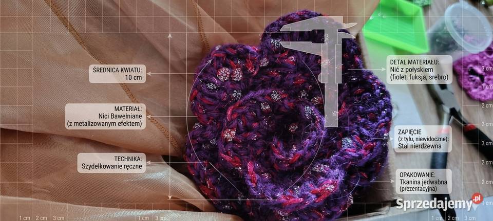 Kwiatek który niezbędny broszka 10 Kraków sprzedam