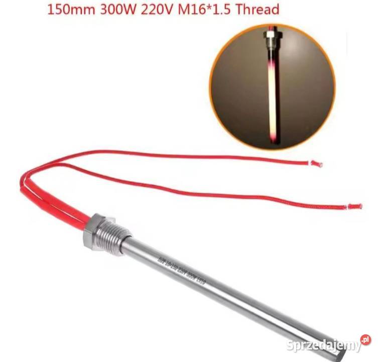 Zapalarka rurkowa do pieca na pellet 300W 150mm