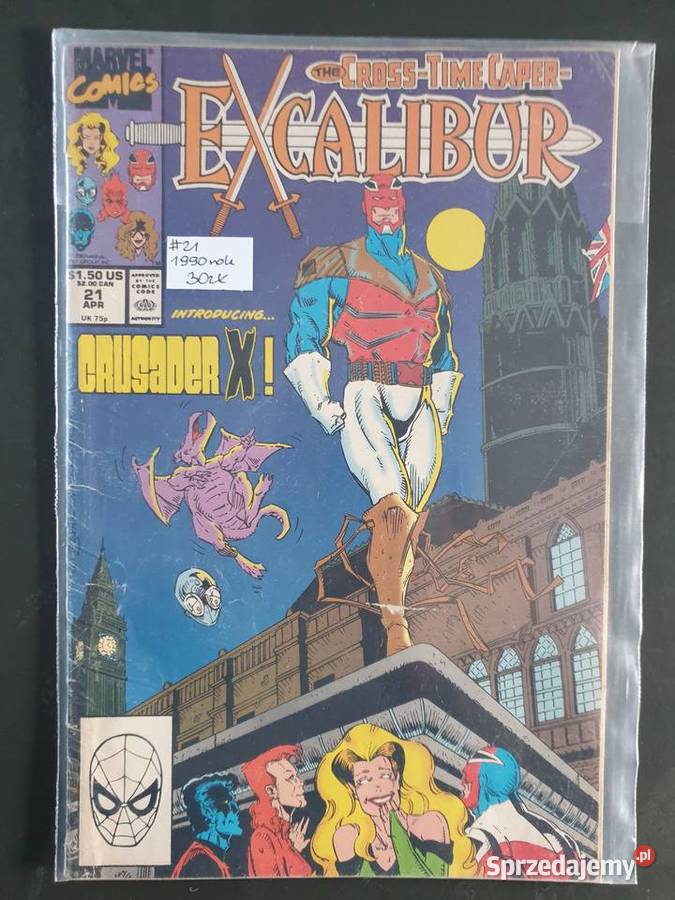 Excalibur 5 komiksów Marvel USA Amerykańskie pomorskie