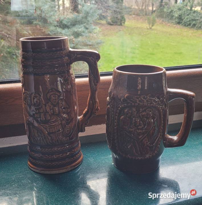 Siedzisko metalowe stare pokale szkło Luboradz