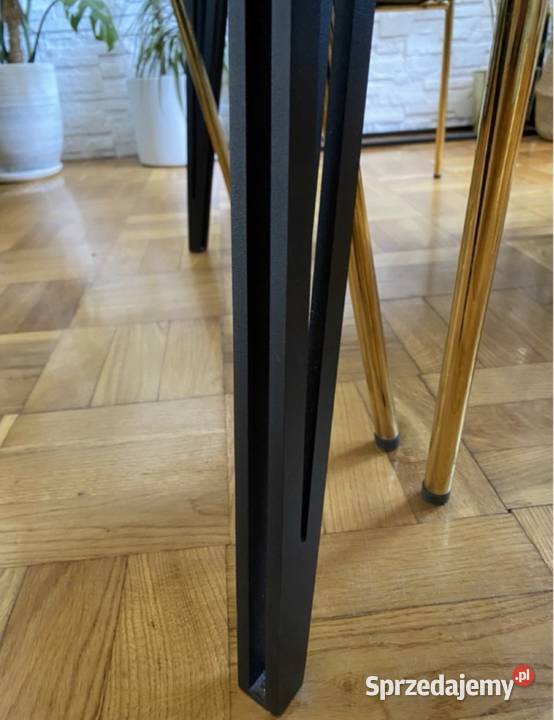 Czarne Nogi metalowe Stelaż Stoki kawowy 45