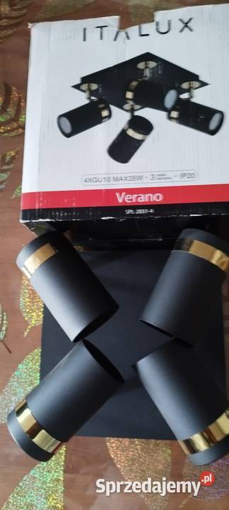 Kinkiet sufitowy na 4 żarówki Łódź