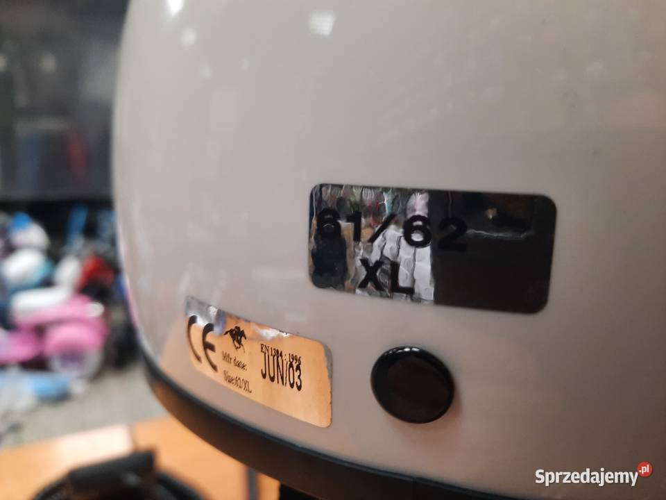 Kask jezdżiecki Tommy XL biały podkarpackie sprzedam