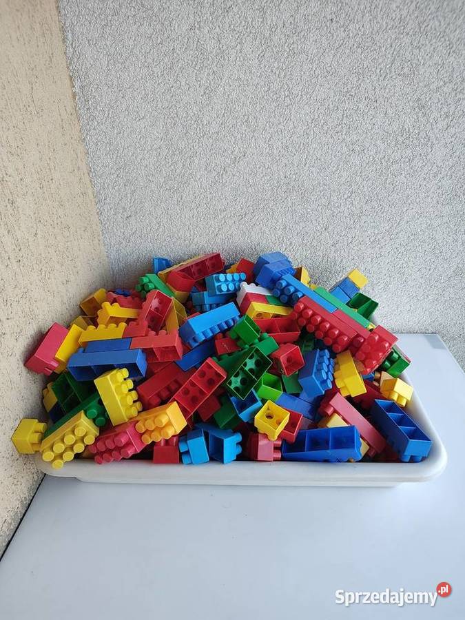 Klocki do układania dzieci zestaw kolorowy Olecko