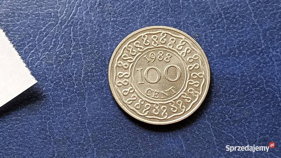 Stare monety 100 cent 1988 Surinam Lesko