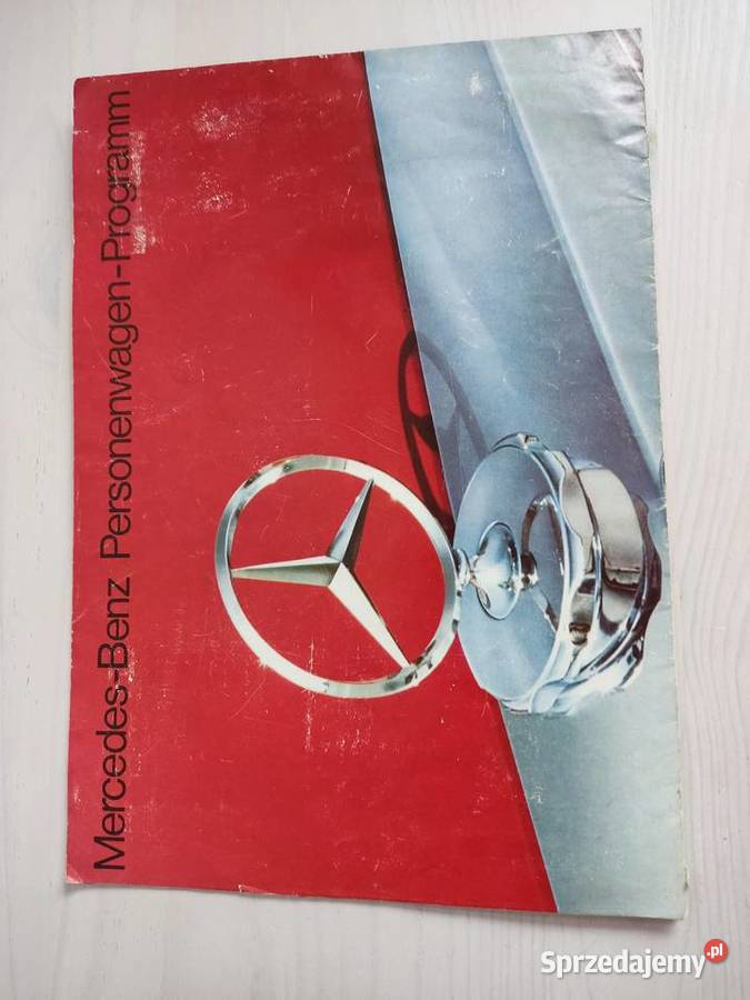 Prospekt rozkładany broszura Mercedes Benz seria