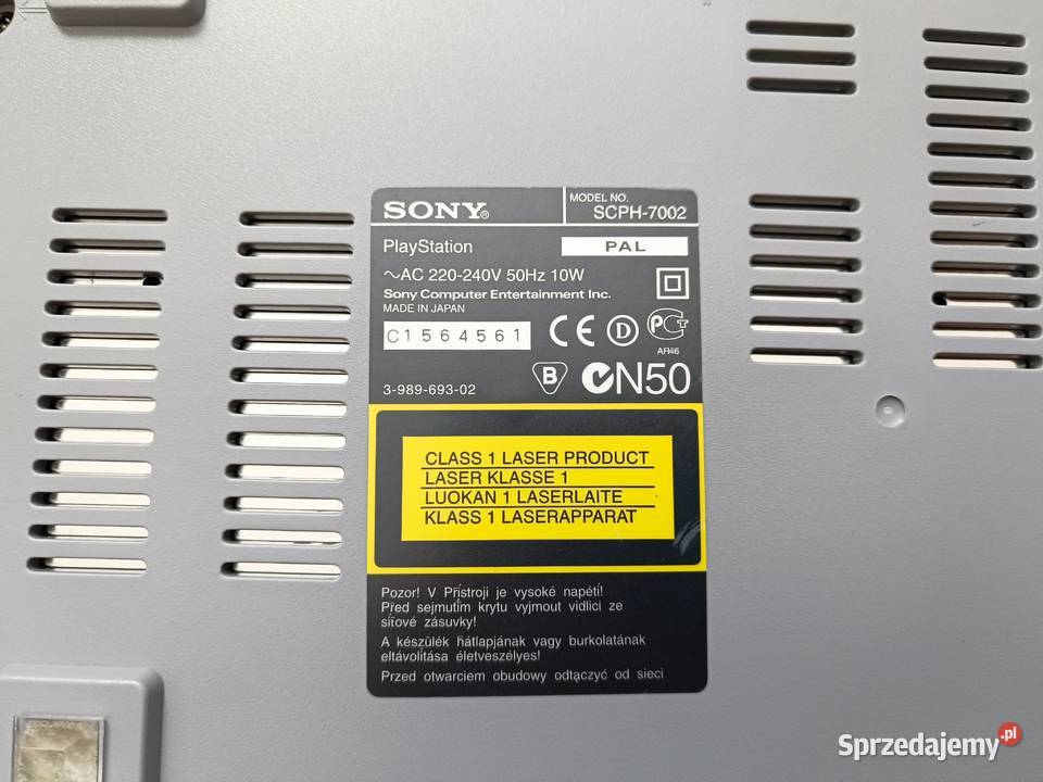 PlayStation 1 SCPH7002 2 pady 2 gry 2 karty Pruszków