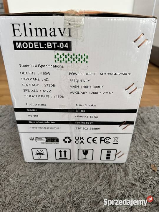 Aktywne głośniki Elimavi BT04 60W Bluetooth RCA Dębica