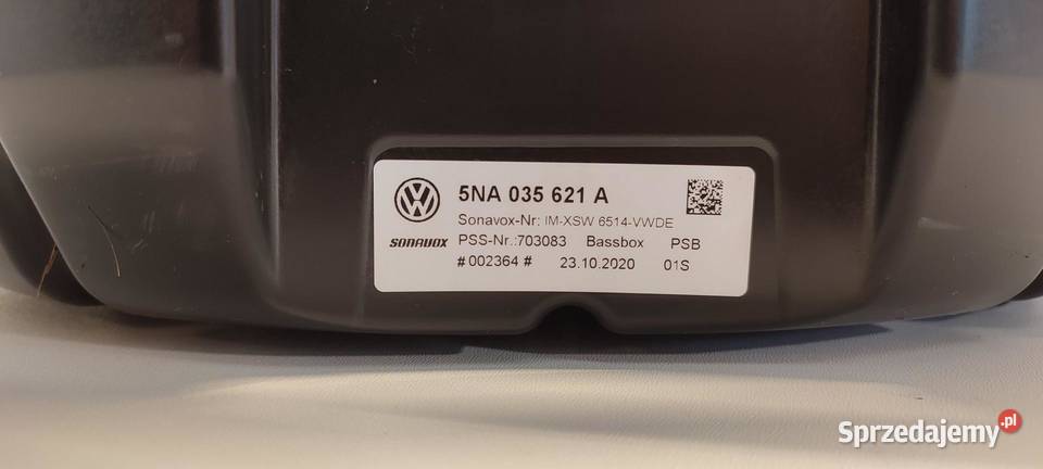 VW TIGUAN II SUBWOOFER GŁOŚNIK 5NA035621A Motoryzacja dolnośląskie