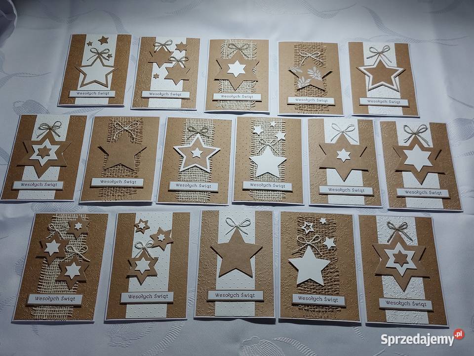 Ręcznie robione kartki na Boże Narodzenie Zbójno