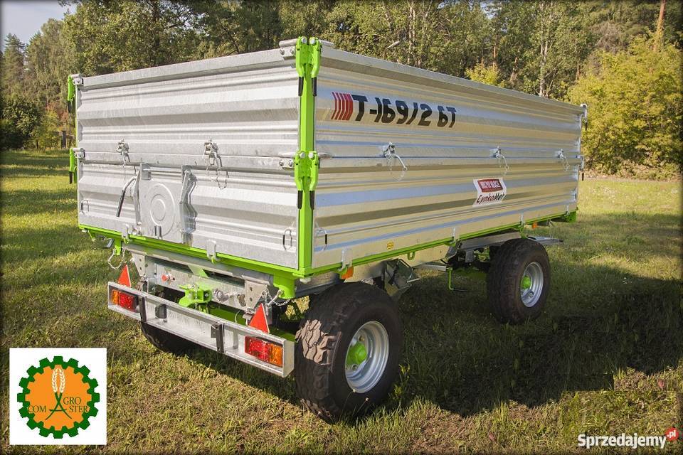 Przyczepa rolnicza dwuosiowa T1692 6 Ton nieuszkodzony Bieńkowice