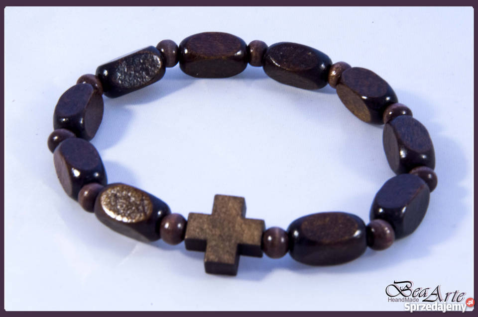 Różaniec dziesiątka bransoletka męska drewniana małopolskie