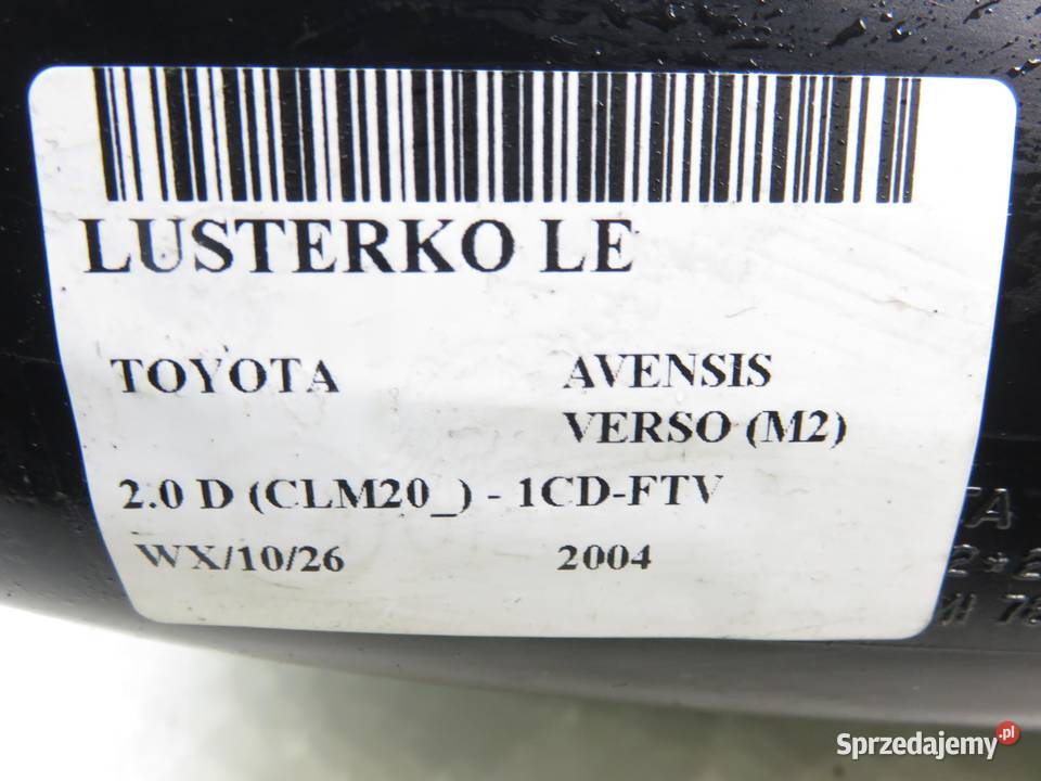 LUSTERKO LEWE TOYOTA AVENSIS VERSO 7 PIN M2 małopolskie