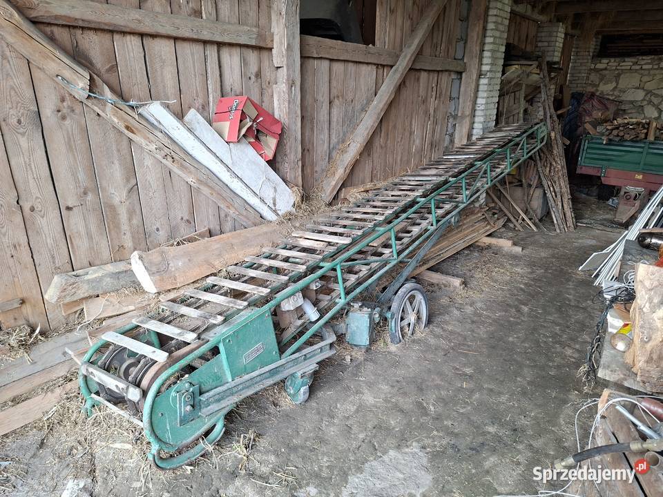 Taśmociąg podajnik słomysiana materiałów Frampol