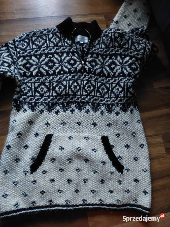 Gruby swetr Norweski L Wrocław sprzedam