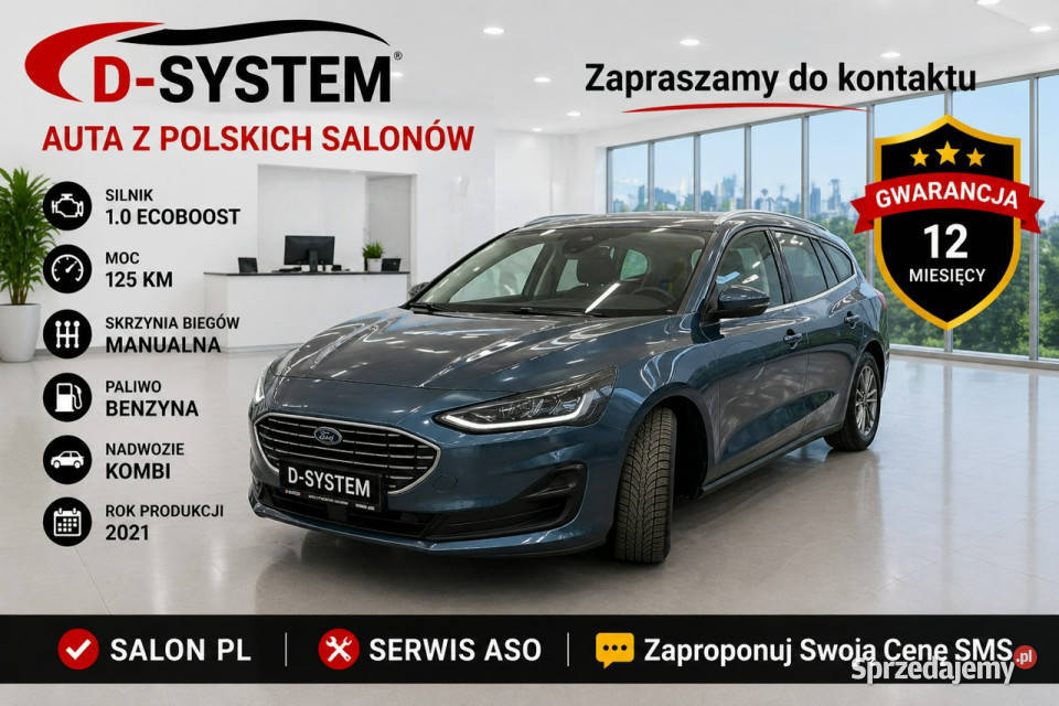 Ford Focus 2023 Salon Polska 1Właściciel klimatyzacja Białystok