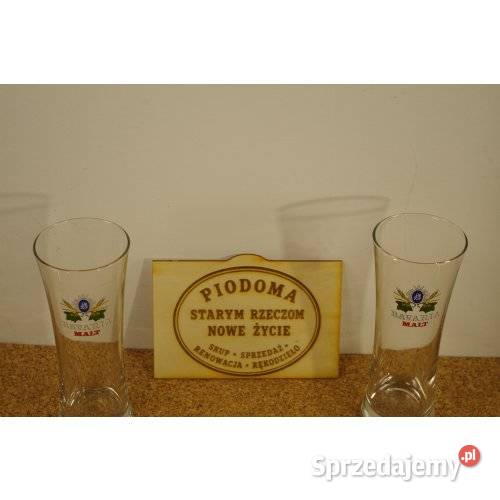 Komplet 2 szklanek Bavaria Malt szkło reklamowe