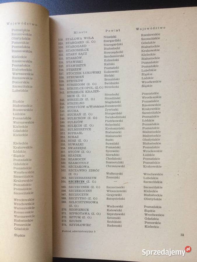 347 Podział Administracyjny Rzeczypospolitej Szczecin