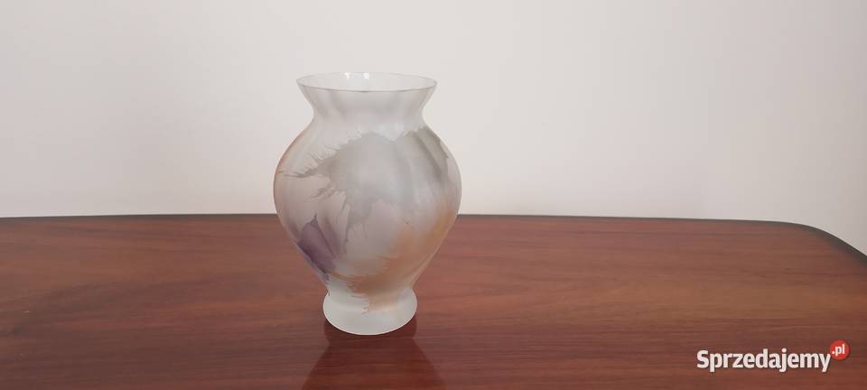 Wazonik szkło kanelowane Latoszyn sprzedam